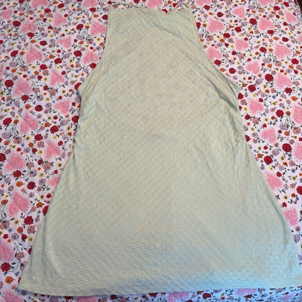 Free People Lime Green  Textured Swim Coverup